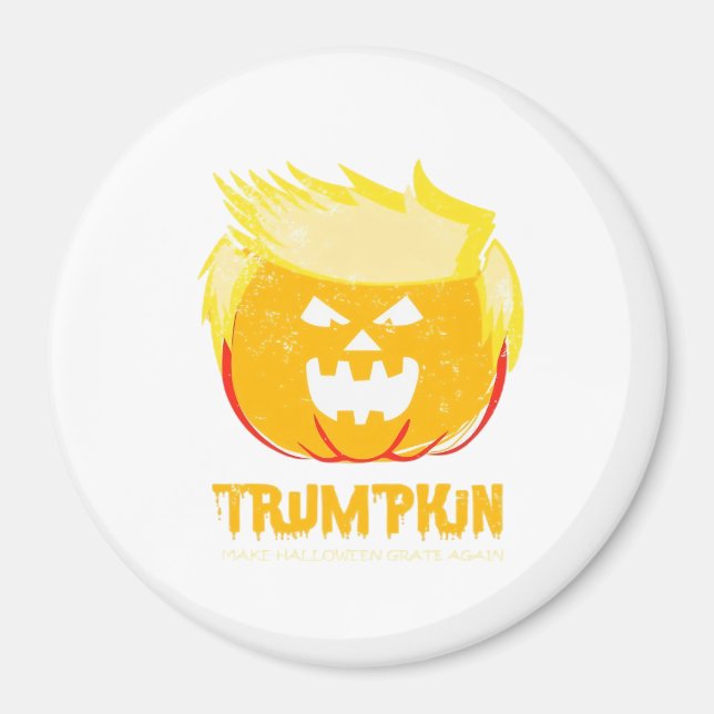 Aimant Halloween Trumpkin drôle (Devant)