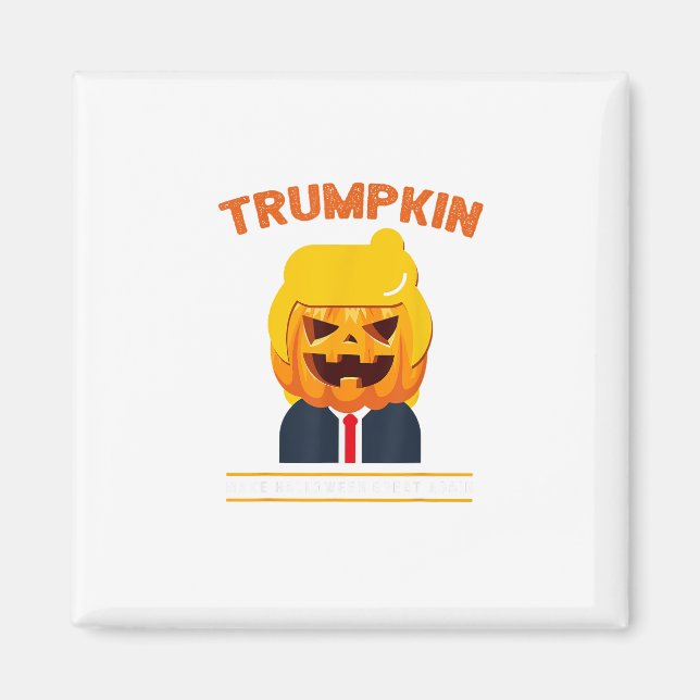 Aimant Halloween Trumpkin drôle Citrouille Halloween (Devant)