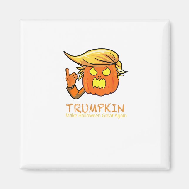 Aimant Halloween Trumpkin drôle - Design de costume class (Devant)