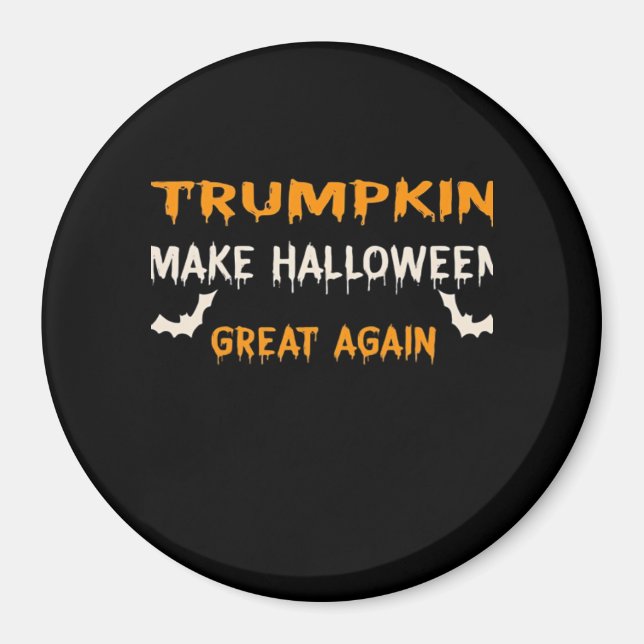 Aimant Halloween Trumpkin drôle Faire Halloween grand Aga (Devant)