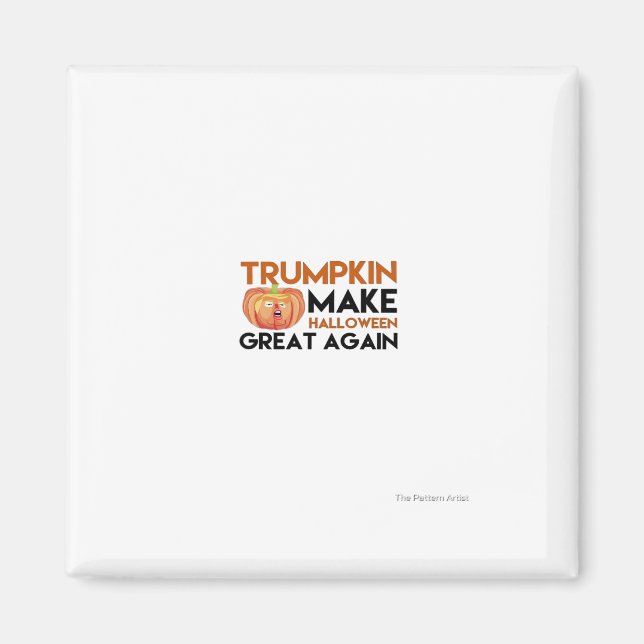 Aimant Halloween Trumpkin Funny - Costume Maga Classique  (Devant)