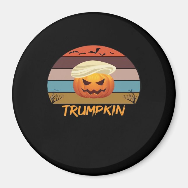 Aimant Halloween Trumpkin nous Vintage (Devant)