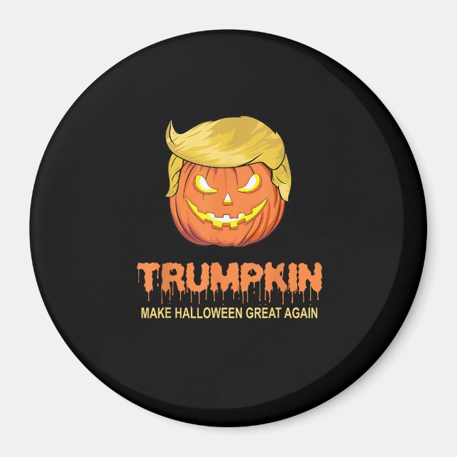 Aimant Halloween Trumpkin - Rendre Halloween grand de nou (Devant)