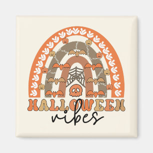 Aimant Halloween Vibes Boho Arc-en-ciel Automne Halloween