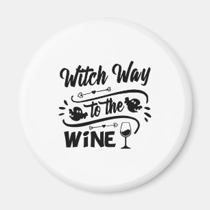 Aimant Halloween Witch Way