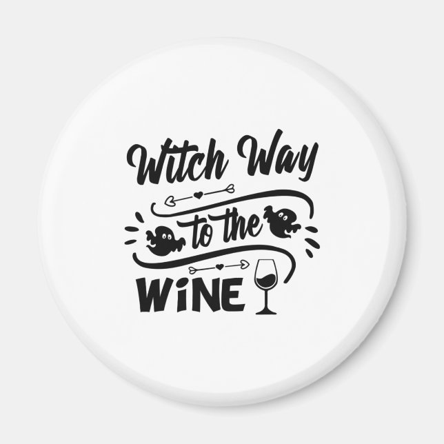 Aimant Halloween Witch Way (Devant)