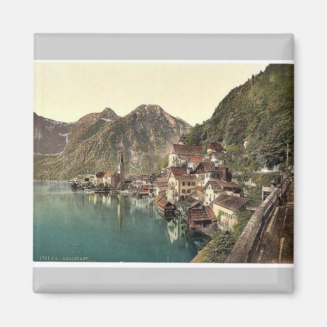 Aimant Hallstatt, Haute-Autriche, Austro-Hongrie classiqu (Devant)