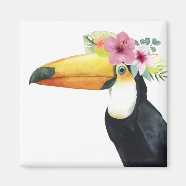 Aimant Halo tropical - Toucan (Devant)