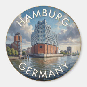 Aimant Hambourg Allemagne Elbphilharmonie Scène fluviale