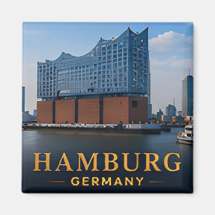 Aimant Hamburg Allemagne Ville Portuaire Destination de V