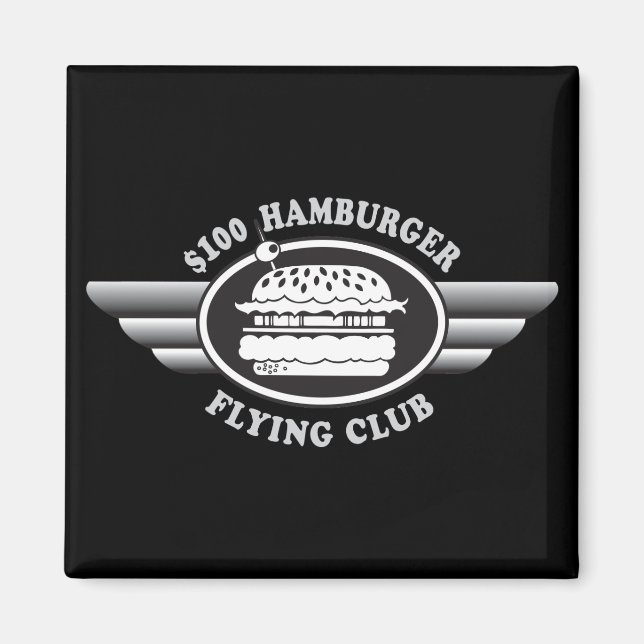 Aimant Hamburger de 100 dollars - Flying Club (Devant)