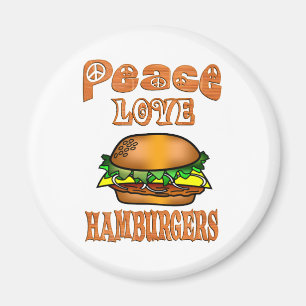 Aimant Hamburgers d'amour de paix