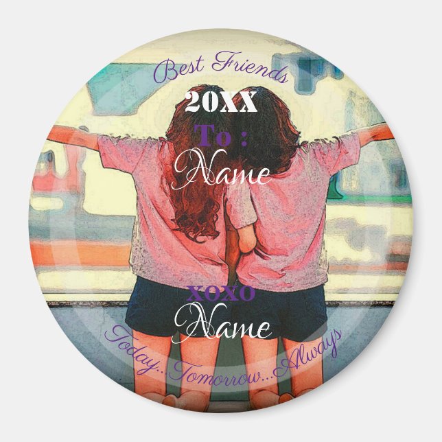 Aimant HAMbyWG -  Best Friends or Sisters (Devant)