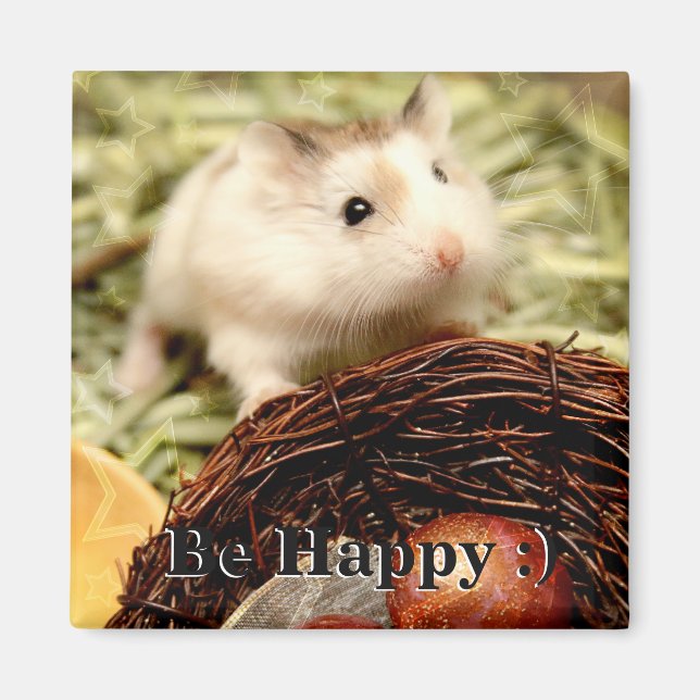 Aimant Hammyville - Cute Hamster (Devant)