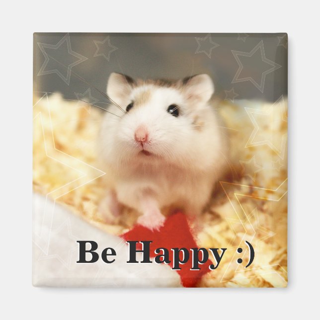 Aimant Hammyville - Cute Hamster (Devant)