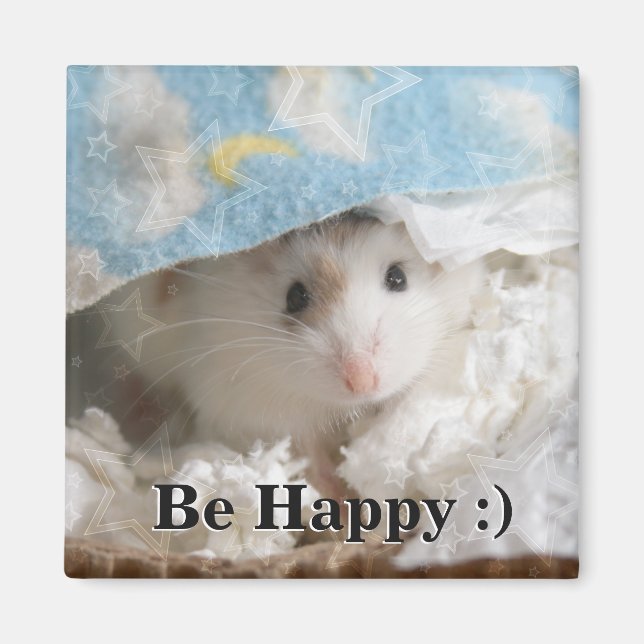 Aimant Hammyville - Cute Hamster (Devant)