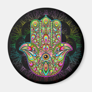 Aimant Hamsa Fatma Main Psychedelic Art
