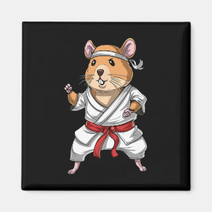 Aimant Hamster Karate Ninja Jiu-jitsu Judo Taekwondo Mart