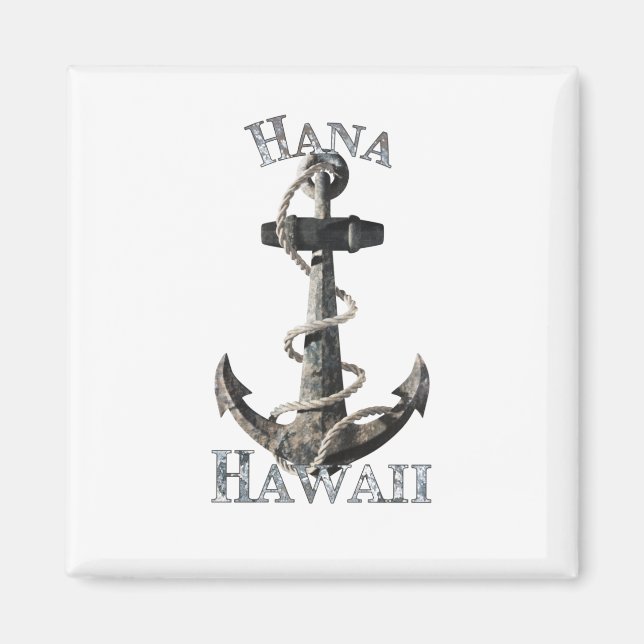 Aimant Hana Hawaii Vacation Ancre nautique Voile (Devant)