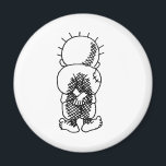 Aimant Handala<br><div class="desc">Handala,  symbole de la lutte palestinienne. Une partie du produit est versée à l'UPA.</div>