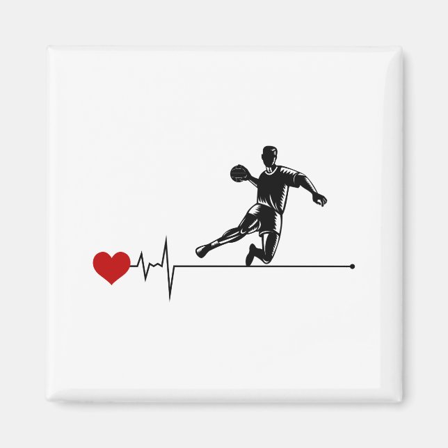 Aimant Handball Coach Handballer Drôle Dire (Devant)