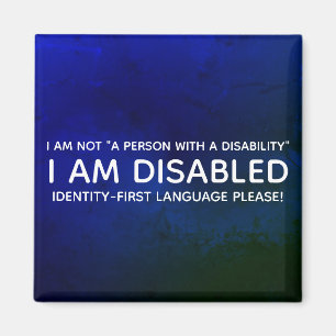 Aimant Handicap d'abord l'identité