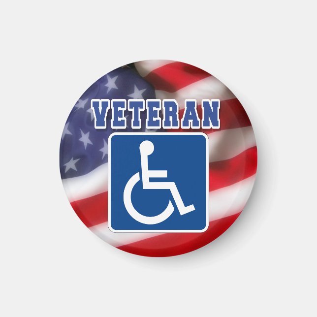 Aimant Handicap Handicap Vétérinaire États-Unis (Devant)
