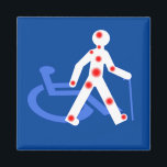 Aimant Handicap invisible / Visible<br><div class="desc">Dessins et Pictogrammes crée a partir d'éléments Libre de droit et est lui même Libre de droit a utiliser et adapté selon votre convenance. Sensibiliser sur les handicaps invisibles, une personne en situation d'handicap n'est pas forcément appareillé. 2% des personnes en situation de handicap sont en fauteuil roulant. 80 %...</div>