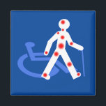 Aimant Handicap invisible / Visible<br><div class="desc">Dessins et Pictogrammes crée a partir d'éléments Libre de droit et est lui même Libre de droit a utiliser et adapté selon votre convenance. Sensibiliser sur les handicaps invisibles, une personne en situation d'handicap n'est pas forcément appareillé. 2% des personnes en situation de handicap sont en fauteuil roulant. 80 %...</div>