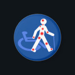 Aimant Handicap invisible / visible<br><div class="desc">Dessins et Pictogrammes crée une partir d'éléments Libre de droit et est lui même Libre de droit a utiliser et adapté selon votre convenance. Sensibiliser sur les handicaps invisibles, une personne en situation d'handicap n'est pas forcément appareillé. 2% des personnes en situation de handicap sont en fauteuil roulant. 80 %...</div>