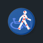 Aimant Handicap invisible / visible<br><div class="desc">Dessins et Pictogrammes crée une partir d'éléments Libre de droit et est lui même Libre de droit a utiliser et adapté selon votre convenance. Sensibiliser sur les handicaps invisibles, une personne en situation d'handicap n'est pas forcément appareillé. 2% des personnes en situation de handicap sont en fauteuil roulant. 80 %...</div>