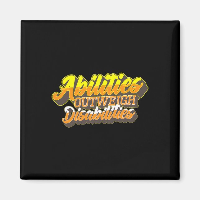 Aimant Handicap World Down Syndrome Day Femmes Enfants (Devant)