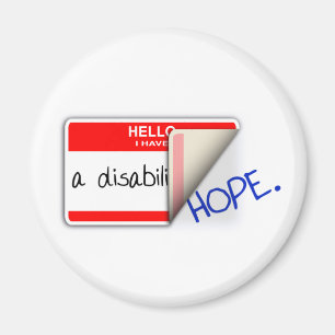 Aimant handicapé marqué