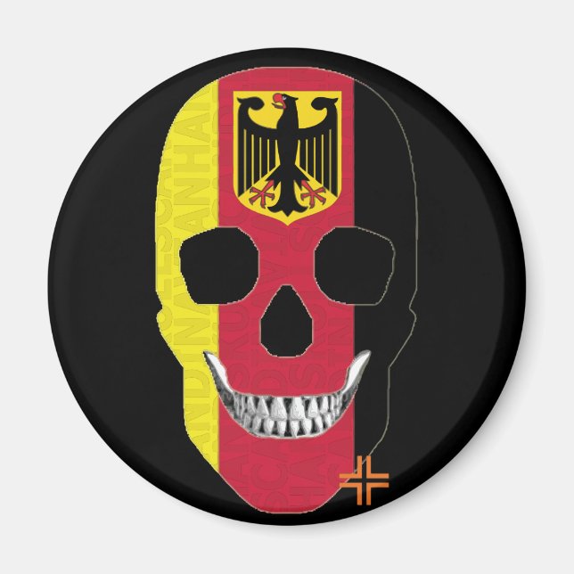 Aimant HANDSKULL Allemagne magnétique circulaire B2 (Devant)