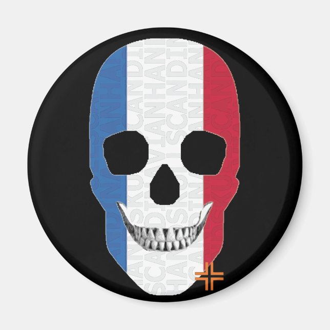Aimant HANDSKULL France magnétique circulaire B2 (Devant)
