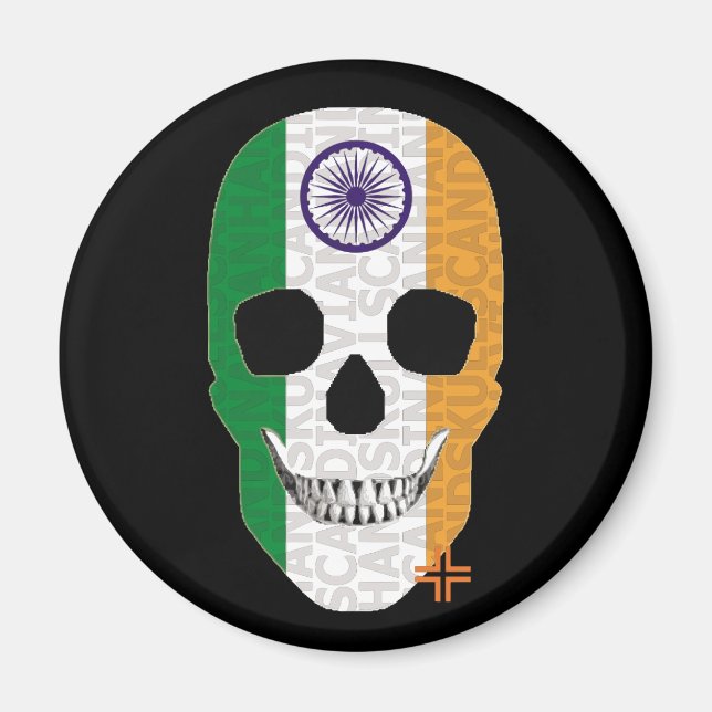 Aimant HANDSKULL Inde magnétique circulaire B2 (Devant)