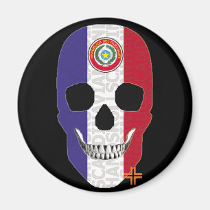 Aimant HANDSKULL Paraguay autour de    l'aimantB2