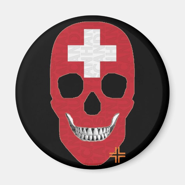 Aimant HANDSKULL Suisse magnétique B2 (Devant)