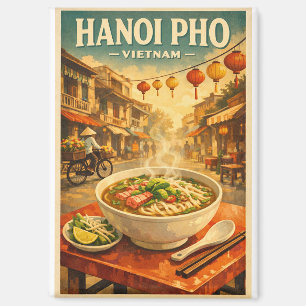 Aimant Hanoi Pho, Vietnam, dans un classique rétro