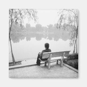 Aimant Hanoi Vietnam, Vue du lac Hoan Kiem (NR)