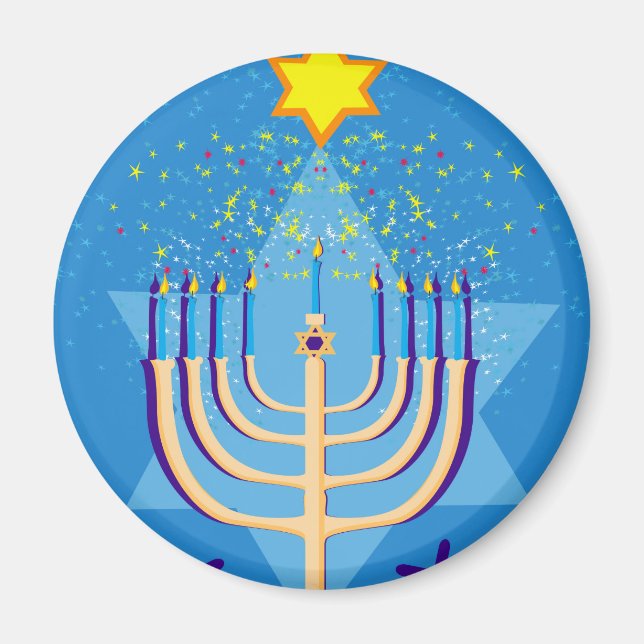 Aimant hanoukka menorah (Devant)