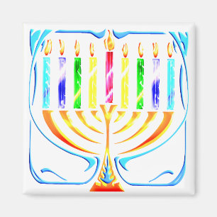 Aimant : Hanoukka Menorah - Chanukah Menorah