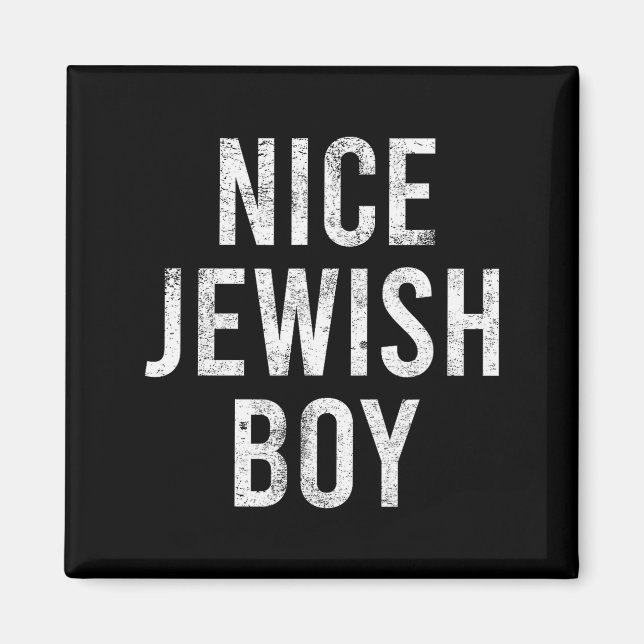 Aimant Hanukkah Nice Jewish Boy Cool Chanukah Festival Je (Devant)