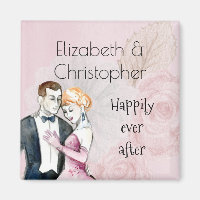 Happily Ever After Vintage Wedding Couple