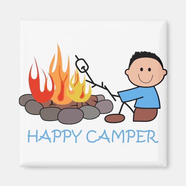 Aimant Happy Camper (Devant)