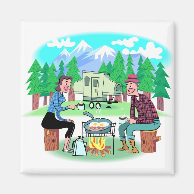 Aimant Happy Campers (Devant)