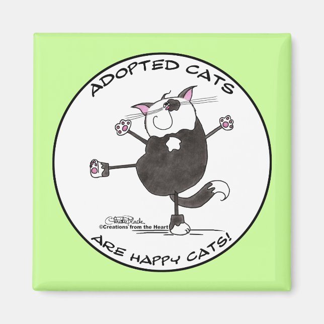 Aimant Happy Dance Cat (Devant)