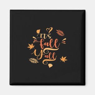 Aimant Happy Fall Y’all It’s Fall Y’all Retro Classic
