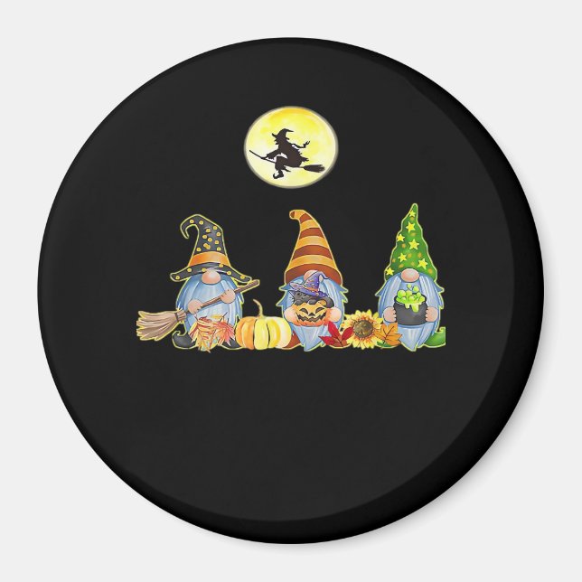 Aimant Happy Fall Y’all mignonne Halloween Gnomes It’s Fa (Devant)