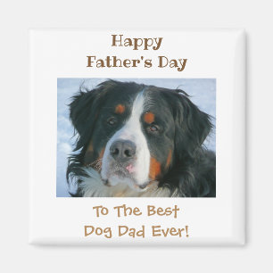 Aimant Happy Father's Day Best Dog Dad Photo